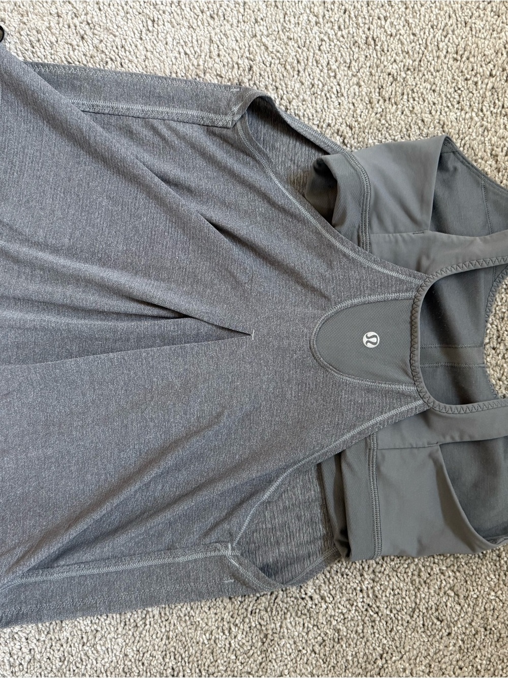 lululemon athletica Gray Run times built in bra - Picture 4 of 8